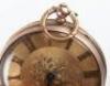 A ladies 18ct gold pocket watch, 34.18g, with a ladies 9ct gold pocket watch, 43.15g, with two 9ct gold chains 43.34g - 17