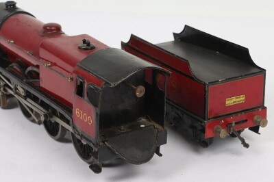 Bassett-Lowke 3-rail electric 0 gauge LMS 4-6-0 &lsquo;Royal Scot&rsquo; locomotive and tender, - 3