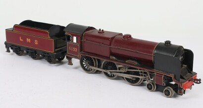 Bassett-Lowke 3-rail electric 0 gauge LMS 4-6-0 Royal Scot class locomotive and tender &lsquo;The Royal Artileryman&rsquo;,
