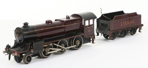 Bassett-Lowke 3-rail electric 0 gauge LMS &lsquo;Crab&rsquo; Mogul 2-6-0 locomotive and tender,