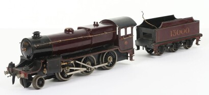 Bassett-Lowke 3-rail electric 0 gauge LMS &lsquo;Crab&rsquo; Mogul 2-6-0 locomotive and tender,