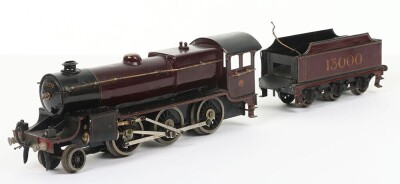 Bassett-Lowke 3-rail electric 0 gauge LMS &lsquo;Crab&rsquo; Mogul 2-6-0 locomotive and tender,