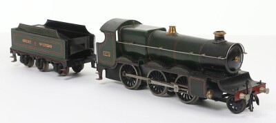 Bassett-Lowke 3-rail electric 0 gauge Great Western Churchill class Mogul 2-6-0 locomotive and tender, - 2