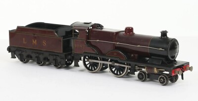 Bassett-Lowke clockwork 0 gauge LMS 4-4-0 Standard Compound locomotive and tender, - 2