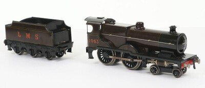 Bassett-Lowke 3-rail electric 0 gauge LMS Compound 4-4-0 locomotive and tender, - 2