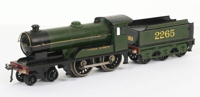 Bassett-Lowke 3-rail electric 0 gauge LNER 4-4-0 locomotive and tender &lsquo;Princess Elizabeth&rsquo;,