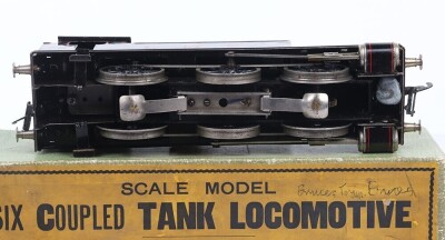 Bassett-Lowke boxed 3-rail electric 0 gauge LMS Standard 0-6-0 tank locomotive, - 3