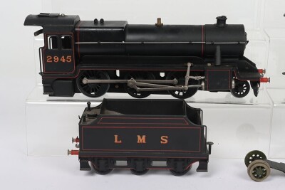 Two Bassett-Lowke live steam 0 gauge Mogul 2-6-0 locomotives and tenders, - 2