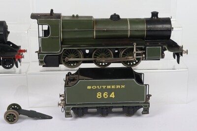Two Bassett-Lowke live steam 0 gauge Mogul 2-6-0 locomotives and tenders, - 3