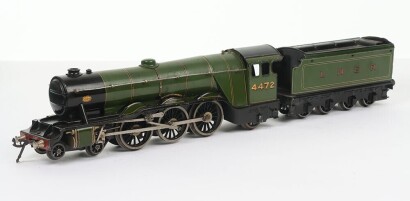 Bassett-Lowke clockwork 0 gauge LNER 4-6-2 &lsquo;Flying Scotsman&rsquo; locomotive and tender,