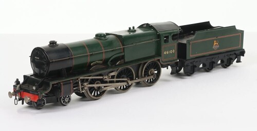 Bassett-Lowke clockwork 0 gauge BR 4-6-0 &lsquo;Royal Scot&rsquo; locomotive and tender,