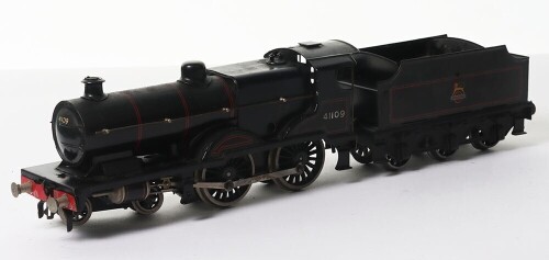 Bassett-Lowke clockwork 0 gauge BR Standard Compound 4-4-0 locomotive and tender,