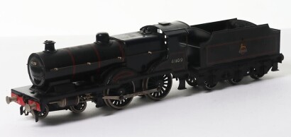 Bassett-Lowke clockwork 0 gauge BR Standard Compound 4-4-0 locomotive and tender,
