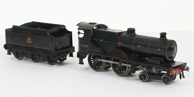 Bassett-Lowke clockwork 0 gauge BR Standard Compound 4-4-0 locomotive and tender, - 2