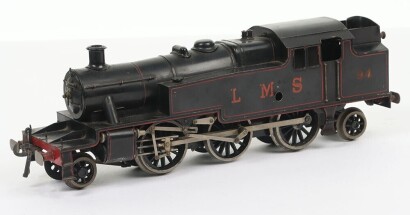 Scarce Bassett-Lowke clockwork 0 gauge LMS Fowler 3P class &lsquo;Prairie&rsquo; 2-6-2 tank locomotive,