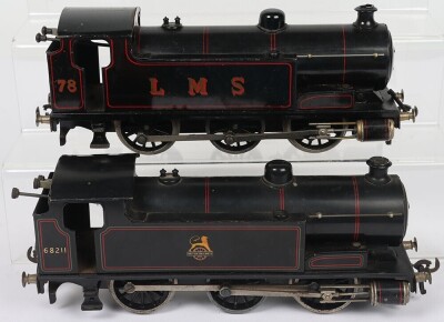 Two Bassett-Lowke clockwork 0 gauge Standard 0-6-0 tank locomotives,