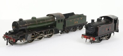 Two Bassett-Lowke 0 gauge clockwork locomotives,