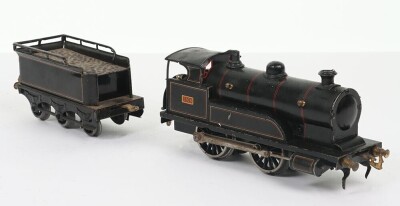 Bing for Bassett-Lowke 0 guage clockwork 0-4-0 locomotive and tender, - 2