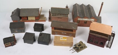 Wooden track side buildings,