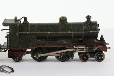 Scarce early Marklin 0 gauge clockwork GNR 4-4-2 Atlantic class locomotive and tender, circa 1905, - 6