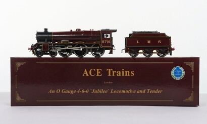 Ace Trains 0 gauge 4-6-0 LMS Jubilee locomotive and tender &lsquo;Conqueror&rsquo;,