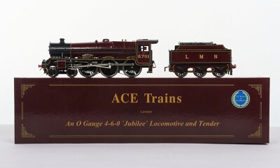 Ace Trains 0 gauge 4-6-0 LMS Jubilee locomotive and tender &lsquo;Conqueror&rsquo;,