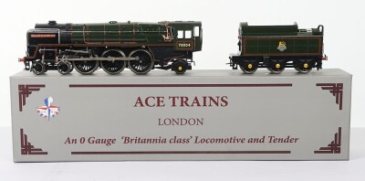 Ace Trains 0 gauge 4-6-0 BR Britannia class locomotive and tender &lsquo;William Shakespeare&rsquo;,
