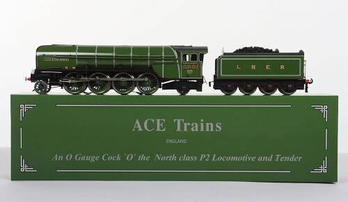 Ace Trains 0 gauge 2-8-2 LNER P2 class locomotive and tender &lsquo;Cock &lsquo;O&rsquo; The North&rsquo;,