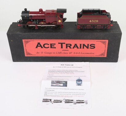 Ace Trains 0 gauge 0-6-0 ex LMS 4F locomotive and tender,