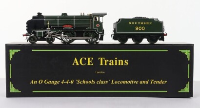 Ace Trains 0 gauge 4-4-0 Southern Schools class locomotive and tender &lsquo;Eton&rsquo;,