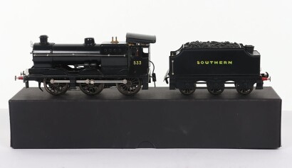 Ace Trains 0 gauge 0-6-0 Southern locomotive and tender,