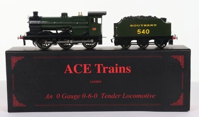 Ace Trains 0 gauge 0-6-0 Southern Q class locomotive and tender,