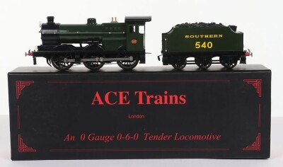 Ace Trains 0 gauge 0-6-0 Southern Q class locomotive and tender,
