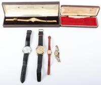 Two 9ct gold ladies wrist watches (one by Fortex)