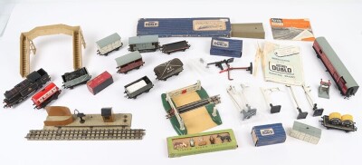 Collection of Hornby Dublo and Merit accessories including EDP12 &lsquo;Duchess of Montrose&rsquo; passenger train set, - 2