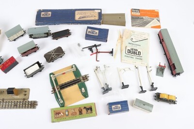 Collection of Hornby Dublo and Merit accessories including EDP12 &lsquo;Duchess of Montrose&rsquo; passenger train set, - 4