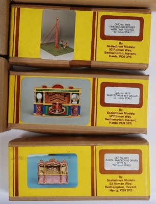 Collection of OO gauge unbuilt BEC white metal tram kits, - 6