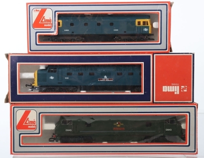 Three Boxed Lima 00 Scale Diesel Locomotives