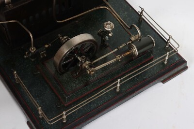 J Falk horizontal stationary live steam engine, German 1920s, - 4