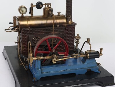 Doll & Cie horizontal stationary live steam plant, German 1920s, - 3