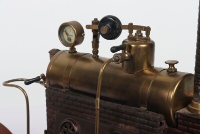 Doll & Cie horizontal stationary live steam plant, German 1920s, - 4