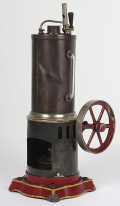 Ernst Plank 117/5 Vertical stationary live steam engine, German circa 1910,
