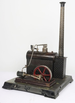 Bing 130/465 Horizontal Stationary live steam plant, German circa 1920,