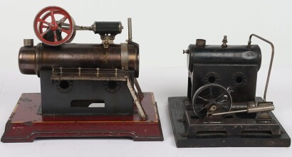 J Falk 469/1 Overtype stationary live steam engine, German 1920s,