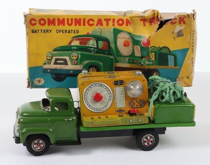 Masudaya (Japan) Tinplate Communication Truck,