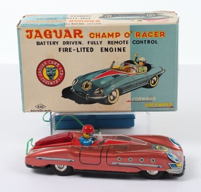 Aoshin (Japan) Jaguar Champ O' Racer Tinplate Car,