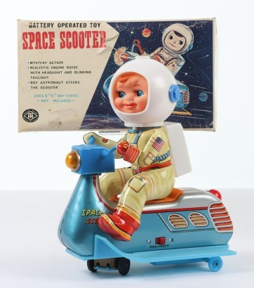 Masudaya (Japan) Battery Operated Space Scooter