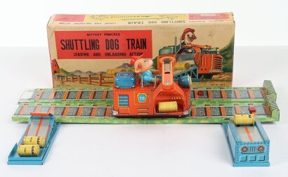 Yonezawa (Japan) Battery Powered Tinplate Shuttling Dog Train