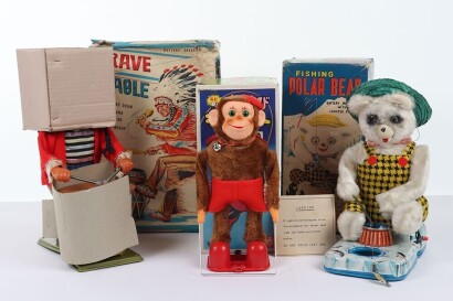 Two Japanese Tinplate Boxed Novelty Toys,
