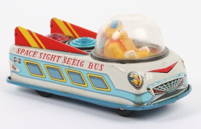 Masudaya (Japan) Tinplate Space Sight Seeing Bus,